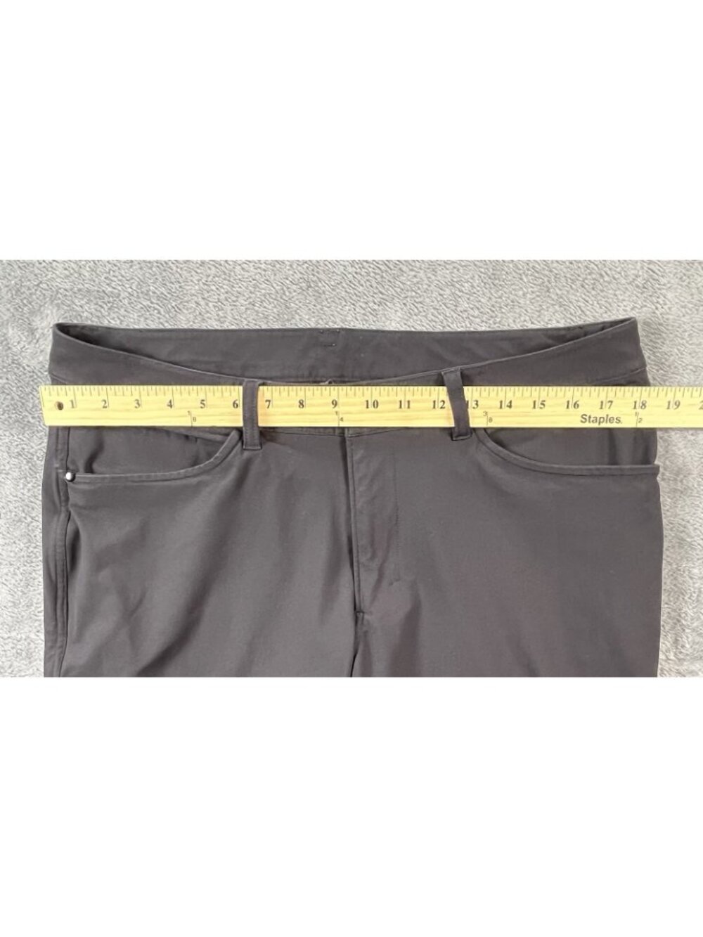 Lululemon ABC Pants Men's 34 Black Classic 5 Pockets Chino Golf - Picture 8 of 10